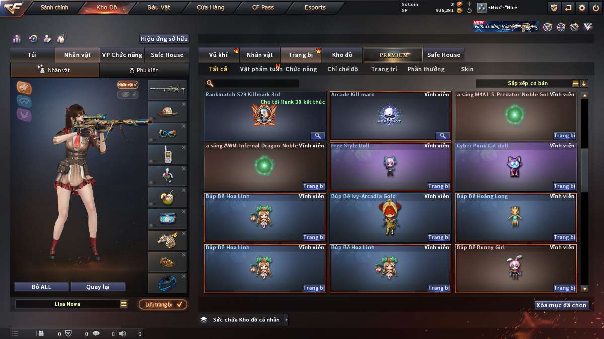 shop acc cf uy tin gia re